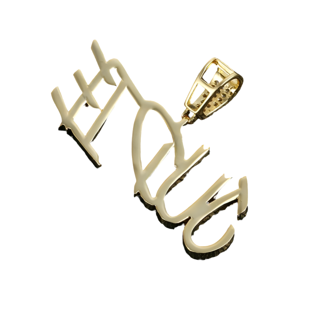 CUSTOM ICED PENDANT V1 GOLD