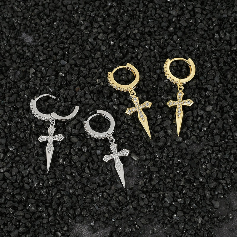 Boucles "Diamond Cross" - MCSHXP