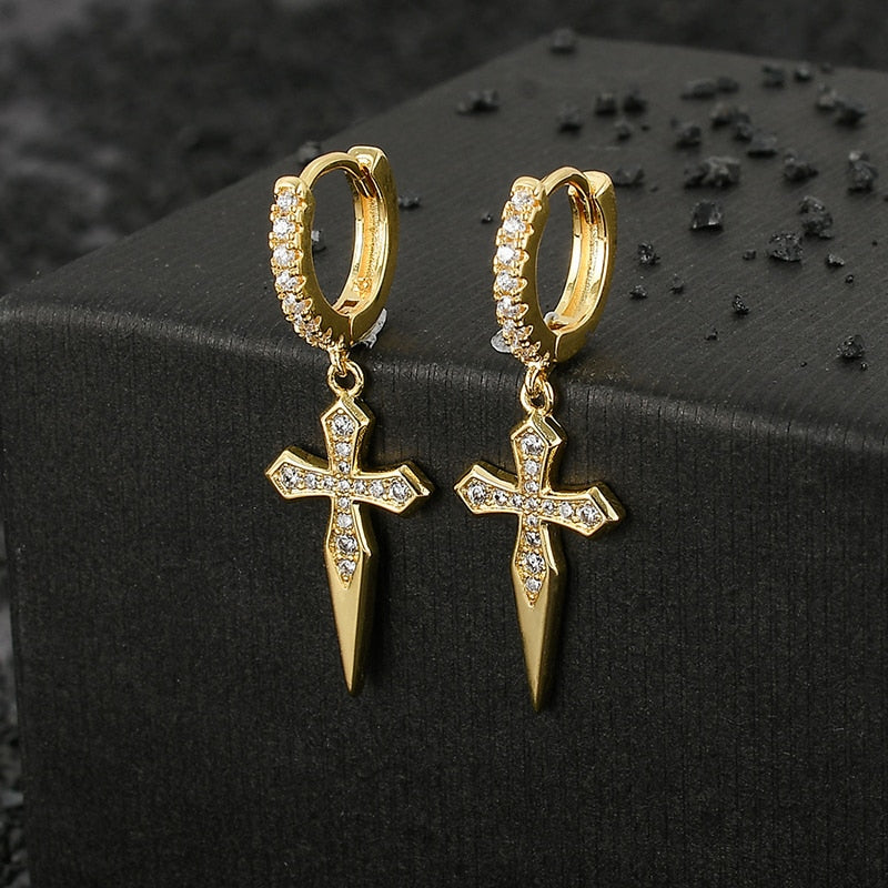 Boucles "Diamond Cross" - MCSHXP