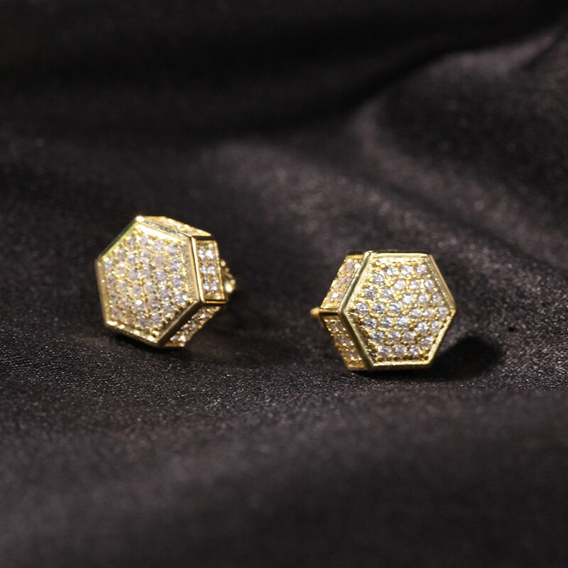 Boucles d'Oreilles Hexagon Ice S925 - MCSHXP