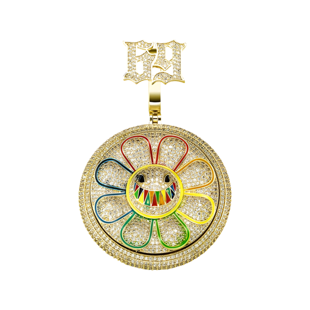 Pendentif "69 Rainbow Flower"