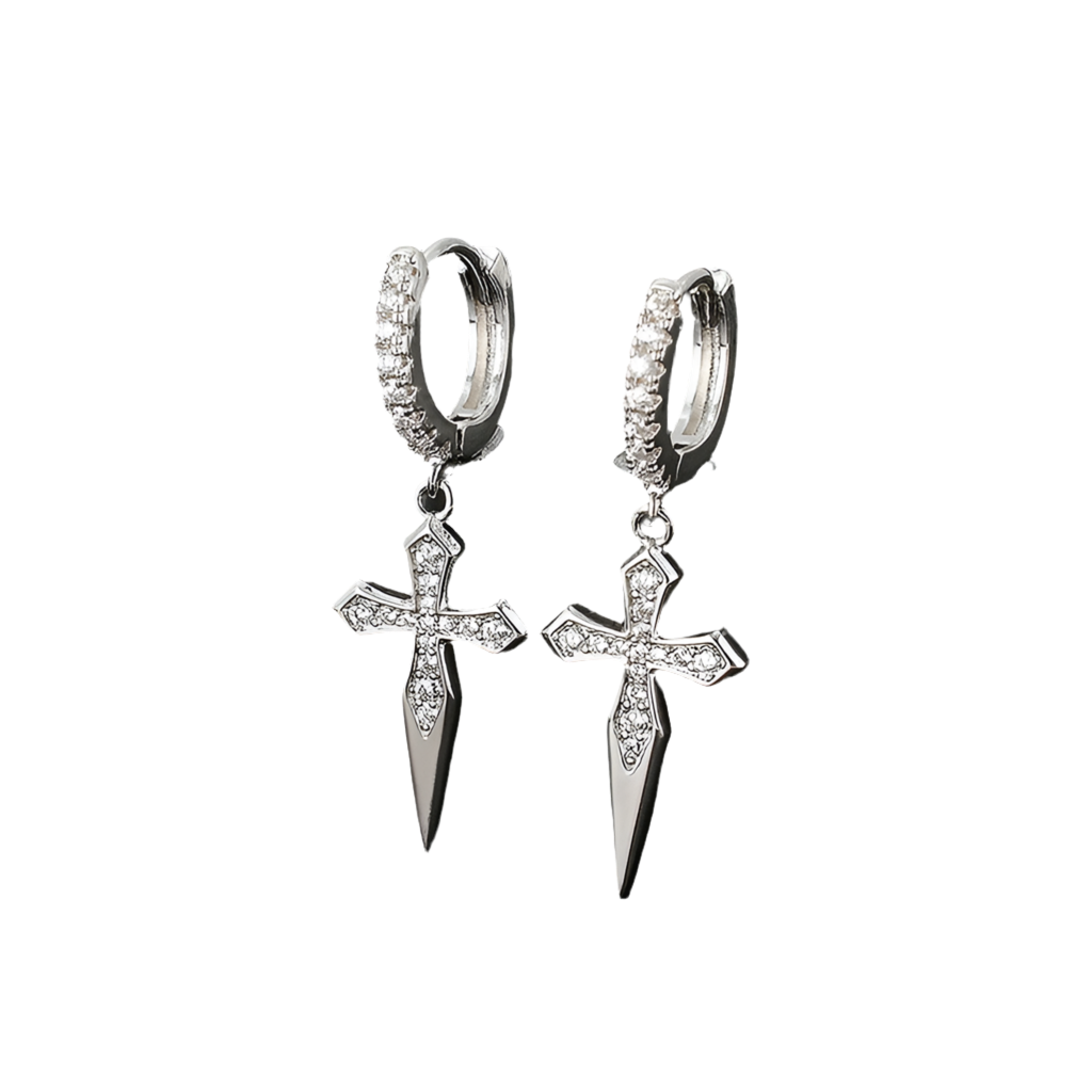 Boucles "Diamond Cross"