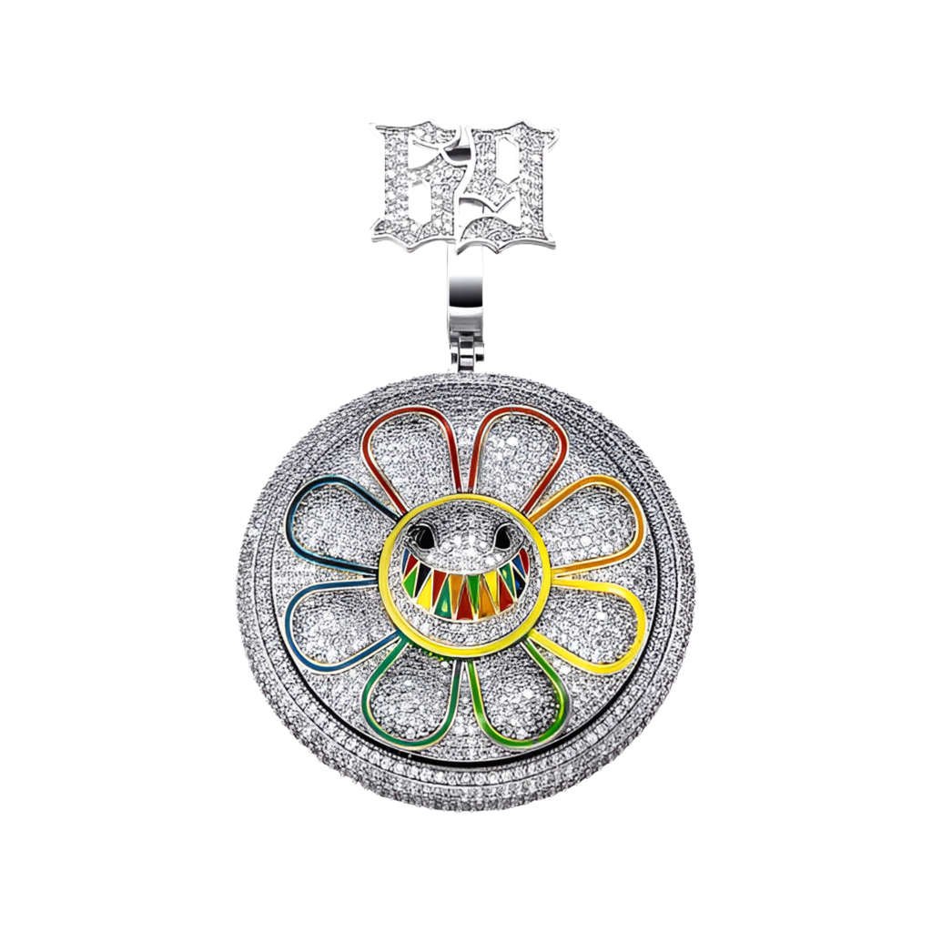 Pendentif "69 Rainbow Flower"