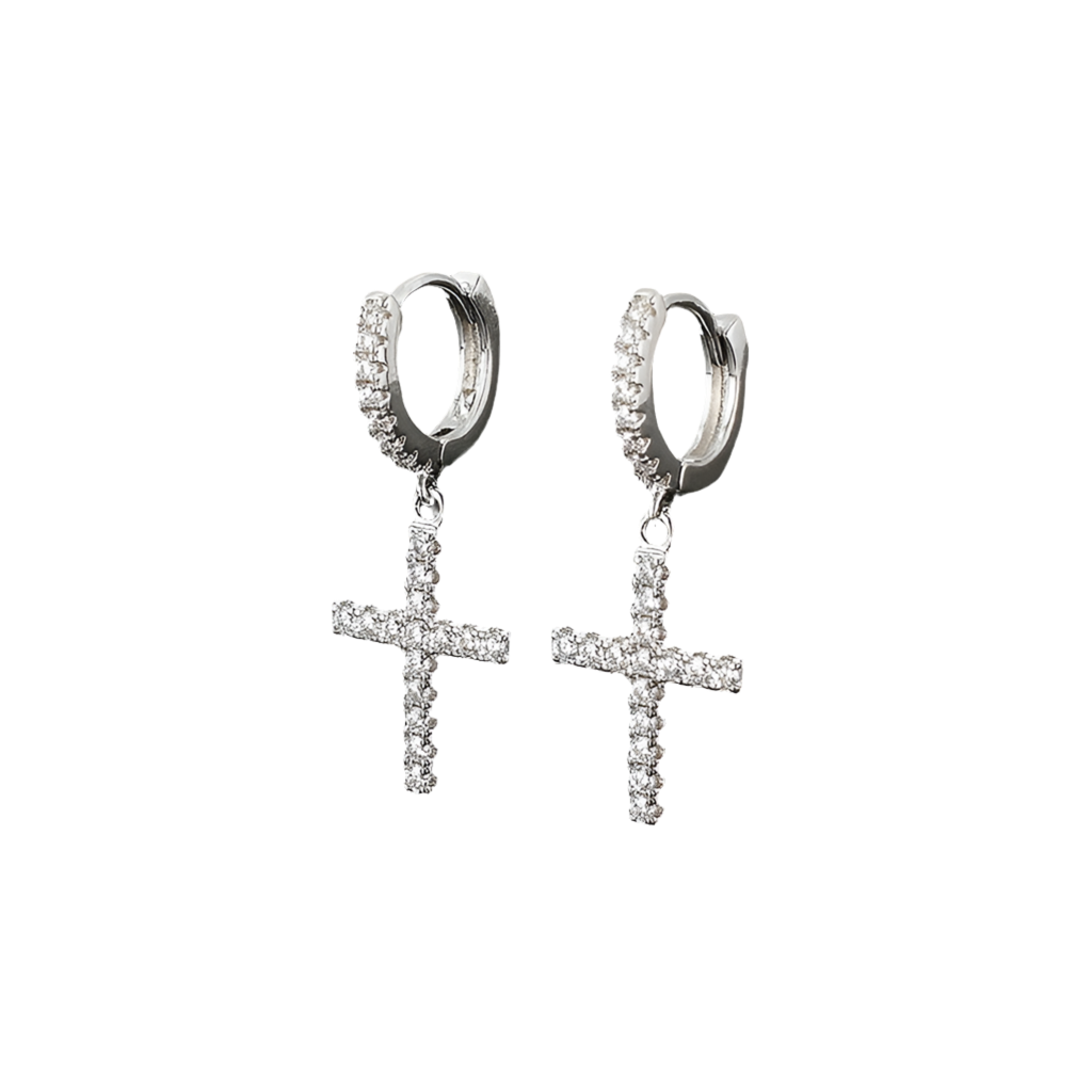 Boucles "Diamond Cross"