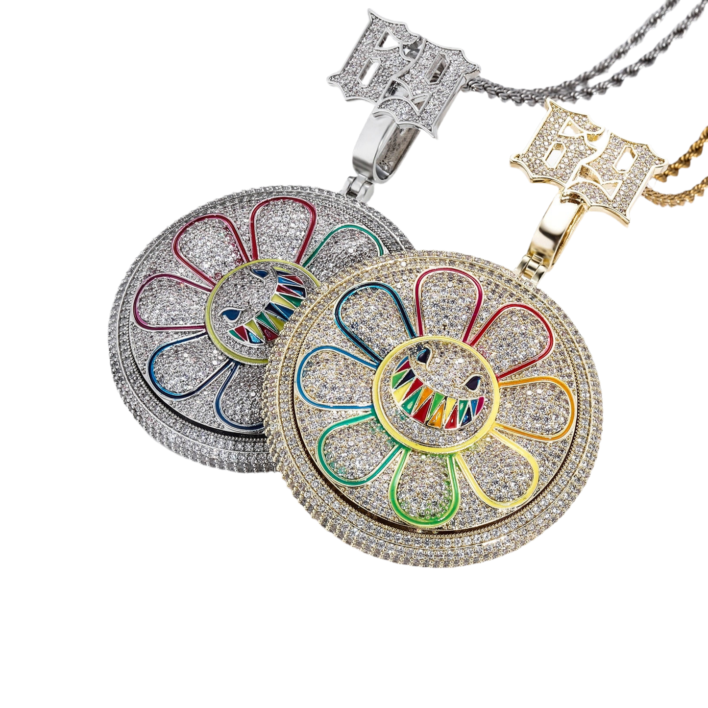 Pendentif "69 Rainbow Flower"